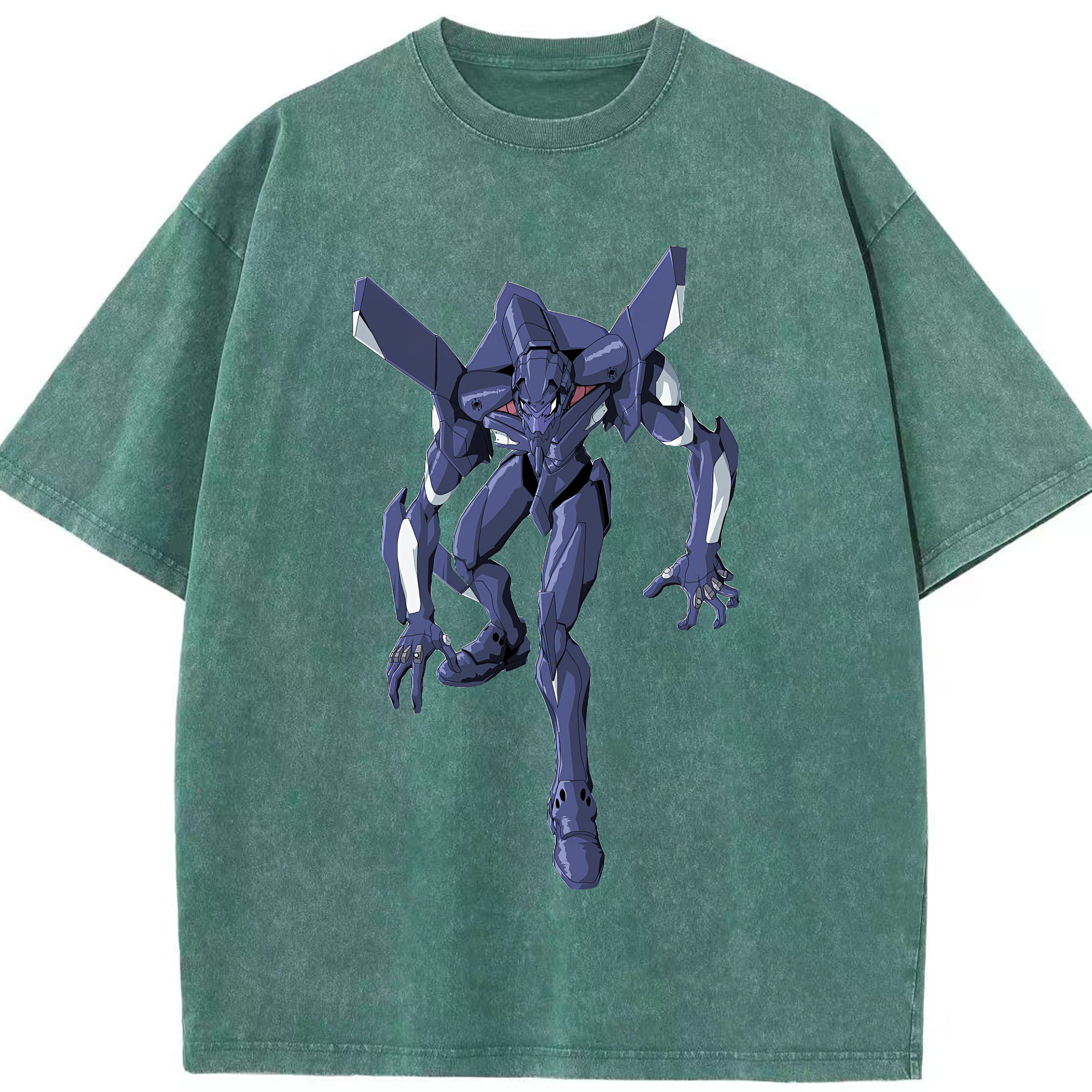 （画像用） EVA 新世紀エヴァンゲリオン 綿100% ヴィンテージ風 半袖Tシャツ（フロントプリント）